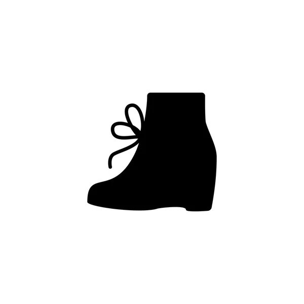 鞋类黑色和白色图标 — 图库矢量图片