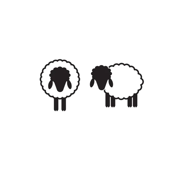 Icona di pecora isolata — Vettoriale Stock