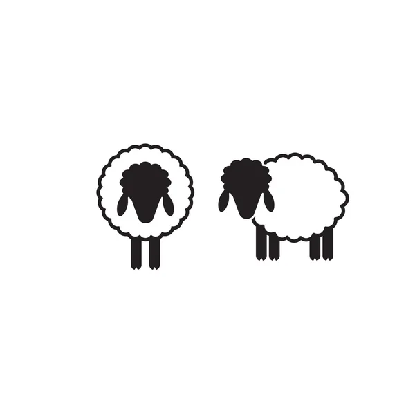 Sheep Icon Isolated — Stock Vector