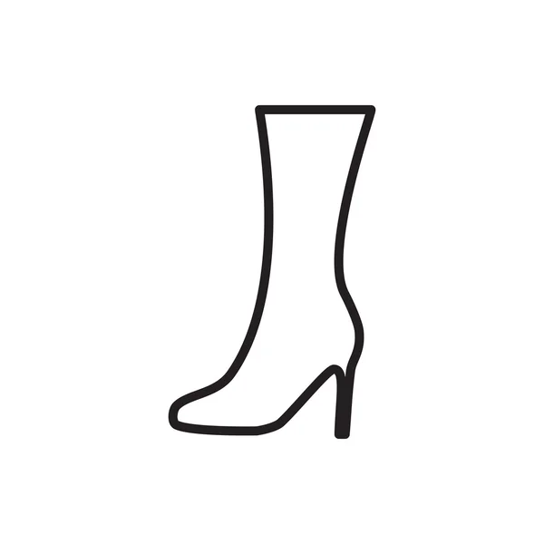 Footwear Black And White Icon — Stock Vector