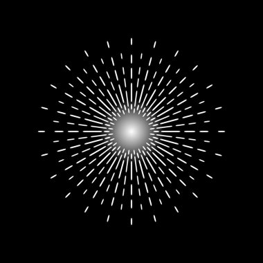  Yıldız patlaması dokuz grafik elemanları ayarla