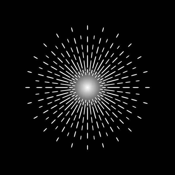 Zestaw dziewięciu elementów graficznych wybuch gwiazdy — Zdjęcie stockowe