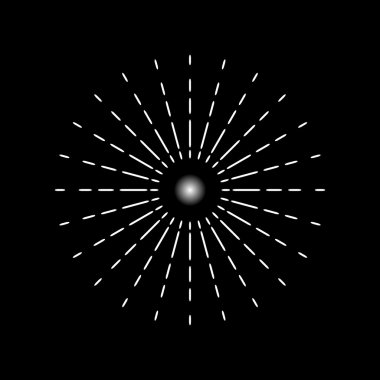  Yıldız patlaması dokuz grafik elemanları ayarla