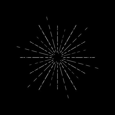  Yıldız patlaması dokuz grafik elemanları ayarla