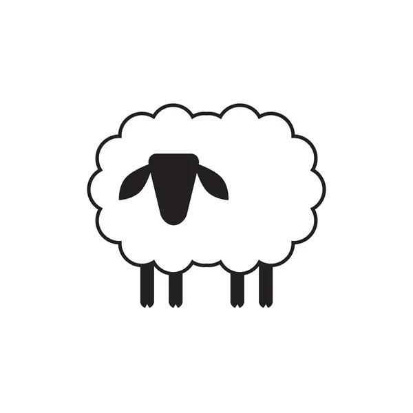 Schapen pictogram geïsoleerd — Stockvector