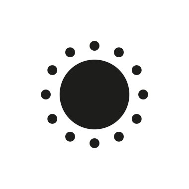 Güneş simgesi. illüstrasyon.