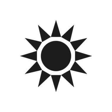 Güneş simgesi. illüstrasyon.