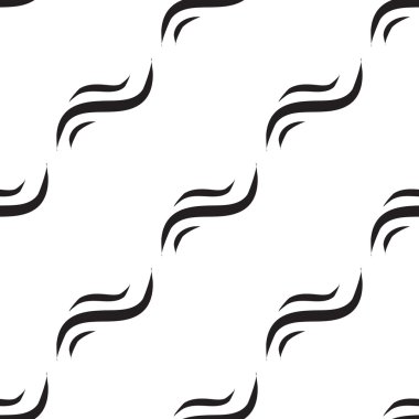 Dalga siyah-beyaz desen