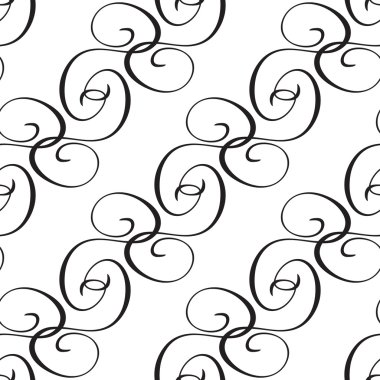 Dalga siyah-beyaz desen