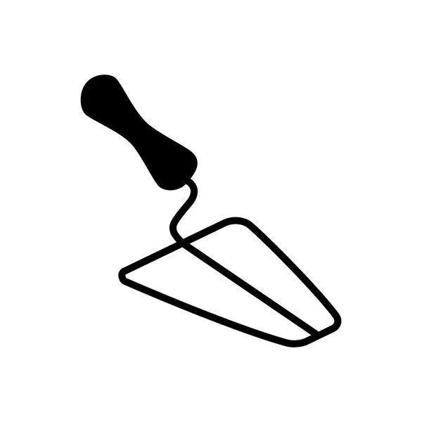 Garden or cement trowel icon — Stock Vector