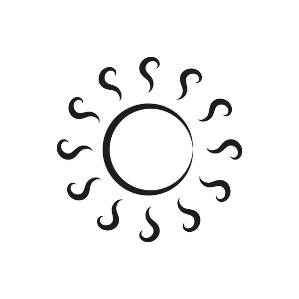 Sun-ikonen. illustration. — Stock vektor