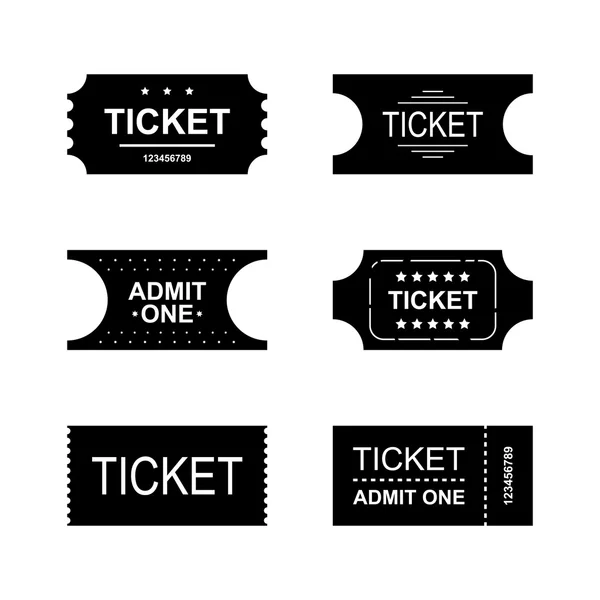 Ticket-Symbol auf weißem Hintergrund. Illustration. — Stockvektor