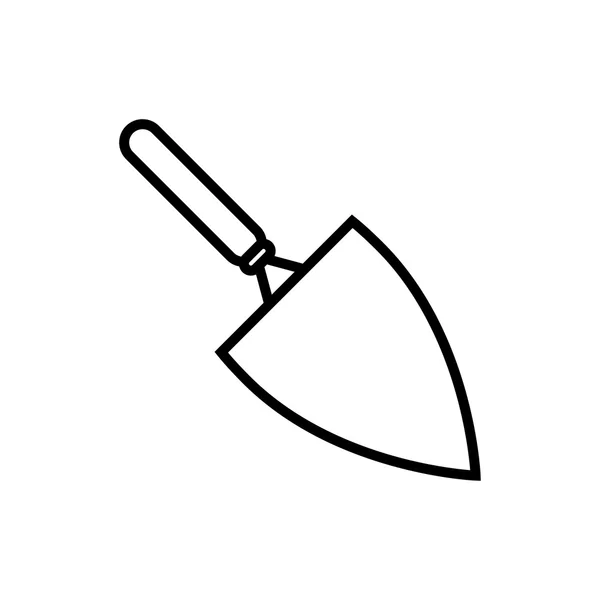 Значок садовой или цементной лопатки — стоковый вектор