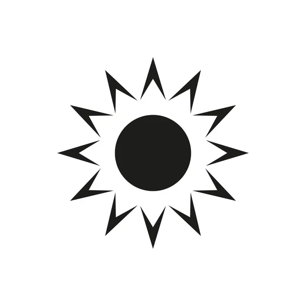 Icona del sole. illustrazione . — Vettoriale Stock