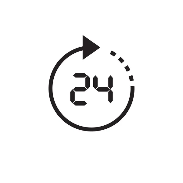 Time Or Clock Icon — Stock Vector