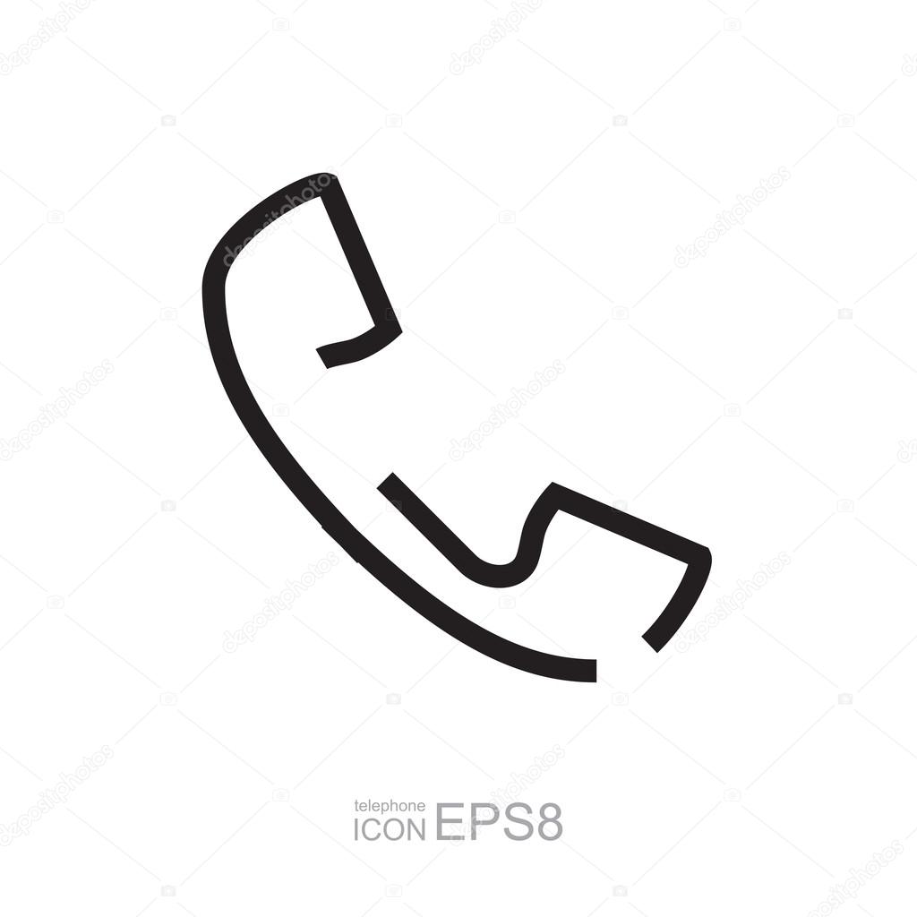 電話のアイコン 携帯電話のシンプルなアイコンや Web デザイン 広告 ロゴ印刷 ストックベクター C Artem Stepanov