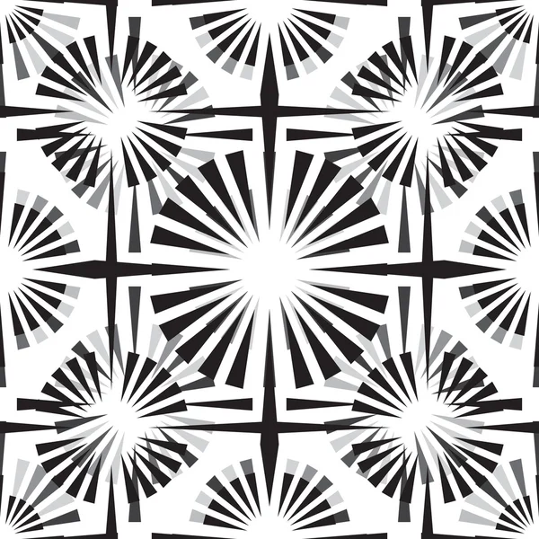 Ethnic black and white seamless pattern — Stock Vector