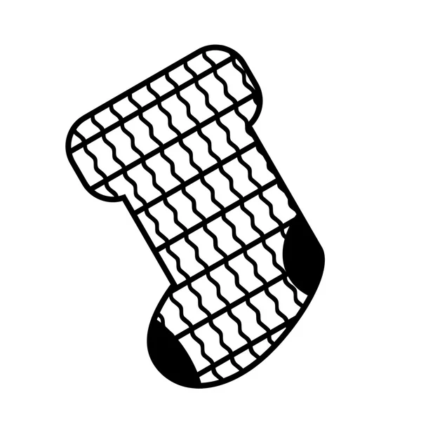 Soyut desen Noel çorap el ile çizilmiş — Stok Vektör