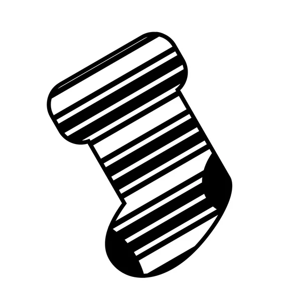 Soyut desen Noel çorap el ile çizilmiş — Stok Vektör