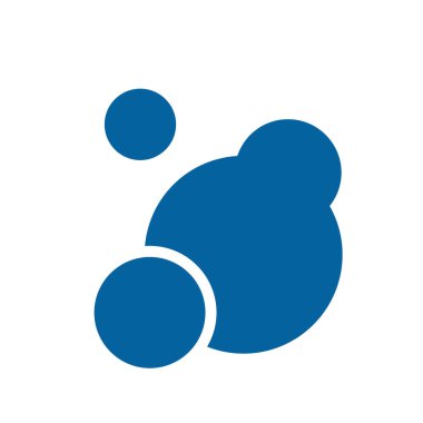 Sabun köpüğü vektör ikonu. Köpüklü içecek, şampanya piktogramı, oksijen kabarcıkları basit tasarım, siyah düz top piktogramı, köpüklü sis.