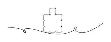 Devamlı parfüm şişesi. El yapımı eau de tuvalet parfümü parfümü, parfüm serisi sanat simgesi, parfüm şişesi ikonu.