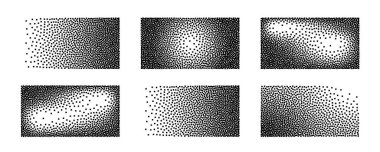 Pixel textured background, square dot fade pattern. Digital art shape, abstract vector mosaic with dissolve effect, geometric rectangle pixels design, disintegration halftone gradient