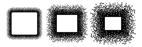 Piksel mozaik arka plan, küp noktaları deseni. Yarım ton efektli dijital vektör kare nokta gradyanı, ızgara solgunluk geometrik, piksel sanat bg