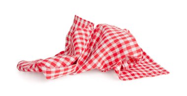 Piknik masası örtüsü yalıtılmış, Buruşuk Damalı Peçete, Kırmızı Beyaz Masa örtüsü, Gingham desenli Mutfak Havlusu, Restoran Tabağı, Beyaz Arkaplanda Piknik Masası Kumaşı