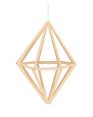 Noel saman örümceği süsleme elementi. Ukraynalı ve İskandinav Himmeli saman kamışı Noel süslemesi asıyorlar. Vektör izole illüstrasyonu