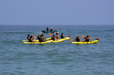 Kano denizin içinde grubudur. Algarve, Portekiz