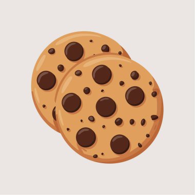 Fındıklı çikolatalı kurabiye. beyaz arkaplanda izole