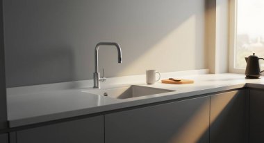 Modern iç tasarımın 3 boyutlu tasarımı