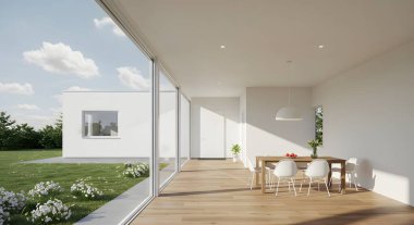 Modern evin 3 boyutlu tasarımı