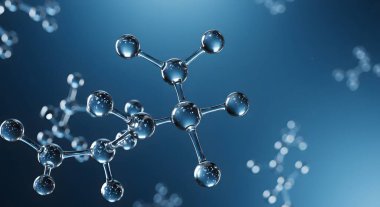 Molekül moleküler yapısının 3 boyutlu modeli, 3 boyutlu oluşturma