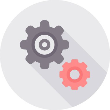 vektör düz renk simgesini ayarla