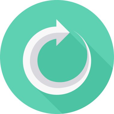 Düz vektör simgesini tazele