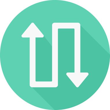 yön ok simgesi, vektör illüstrasyonu, tasarım