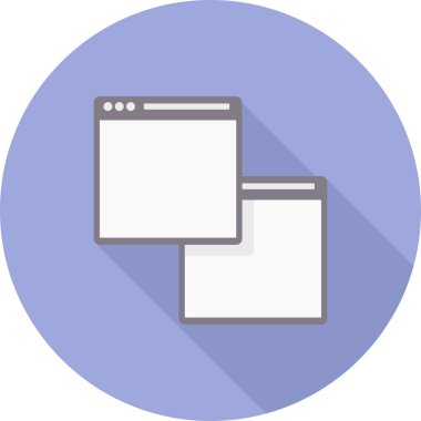 Web tarayıcı simgesi vektör illüstrasyonu