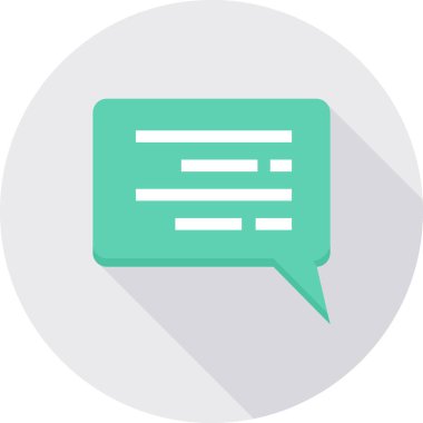 Sohbet mesajı vektör illüstrasyonu