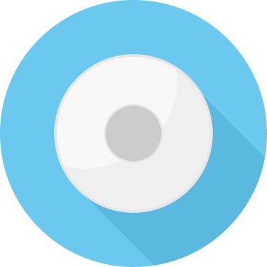 Mavi daire simgesinin vektör illüstrasyonu