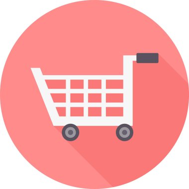 El arabası. Web simgesi basit illüstrasyon