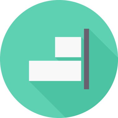 yön işareti simgesi uzun gölge biçiminde