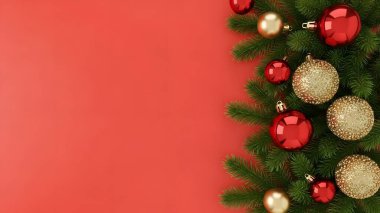 topları ile Noel ağacı