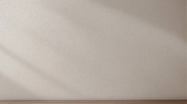 Temiz, nötr bir iç duvar ince köşegen gölgeler güneş ışığı ile dökülen, sıcak ahşap bir zemin ile eşleştirilmiş.