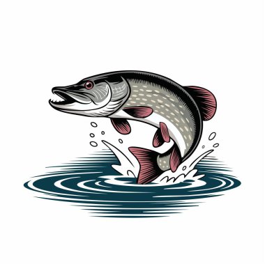 Dalgalanan sudan çıkan dinamik bir sıçrayan balık hareket eder ve sıçrar.