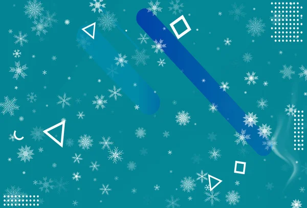 Winter Weihnachten Schneeflocke Hintergrund Fallender Schneeflockenvektor — Stockvektor