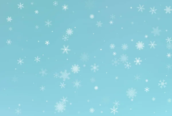 クリスマス要素と冬の背景 — ストックベクタ