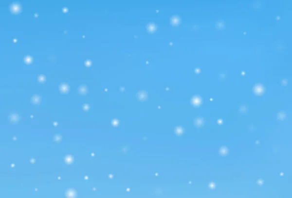 冬のクリスマスの背景。雪の空 — ストックベクタ