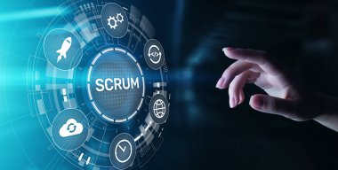 SCRUM, Çevik Gelişim Metodolojisi, Programlama ve Uygulama Tasarım Teknolojisi Sanal Ekran Konsepti.