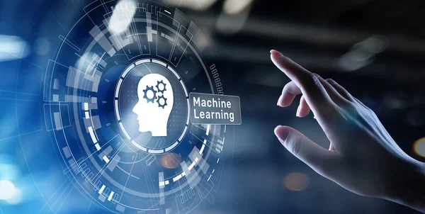 Machine Deep learning algorithms, Artificial intelligence, AI, Automation and modern technology in business as concept. — Stock Photo, Image